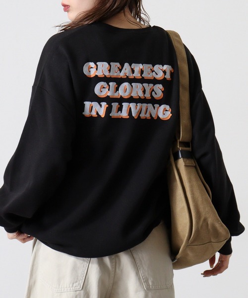 FUNALIVE(ファンアライブ)の「Front logo & back print crew neck sweatshirt / フロントロゴ&バックプリント 裏起毛クルーネックスウェット unisex(スウェット・メンズ・ブラック/グレー系その他/ブラック系その他2/オフホワイト/ブラック系その他/ホワイト系その他/チャコール/杢グレー/ダークグリーン・L/XL/M)」の5枚目の写真