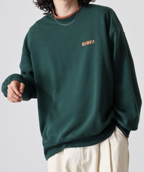 FUNALIVE(ファンアライブ)の「Front logo & back print crew neck sweatshirt / フロントロゴ&バックプリント 裏起毛クルーネックスウェット unisex(スウェット・メンズ・ブラック/グレー系その他/ブラック系その他2/オフホワイト/ブラック系その他/ホワイト系その他/チャコール/杢グレー/ダークグリーン・L/XL/M)」の10枚目の写真
