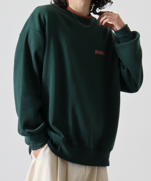 FUNALIVE(ファンアライブ)の「Front logo & back print crew neck sweatshirt / フロントロゴ&バックプリント 裏起毛クルーネックスウェット unisex(スウェット・メンズ・ブラック/グレー系その他/ブラック系その他2/オフホワイト/ブラック系その他/ホワイト系その他/チャコール/杢グレー/ダークグリーン・L/XL/M)」の11枚目の写真