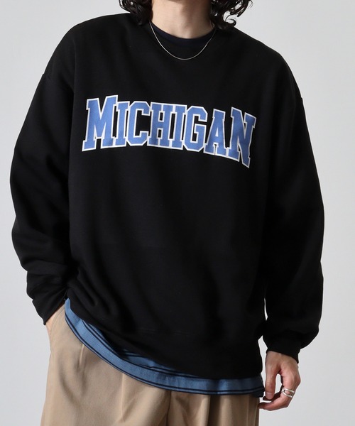 FUNALIVE(ファンアライブ)の「Front logo & back print crew neck sweatshirt / フロントロゴ&バックプリント 裏起毛クルーネックスウェット unisex(スウェット・メンズ・ブラック/グレー系その他/ブラック系その他2/オフホワイト/ブラック系その他/ホワイト系その他/チャコール/杢グレー/ダークグリーン・L/XL/M)」の21枚目の写真