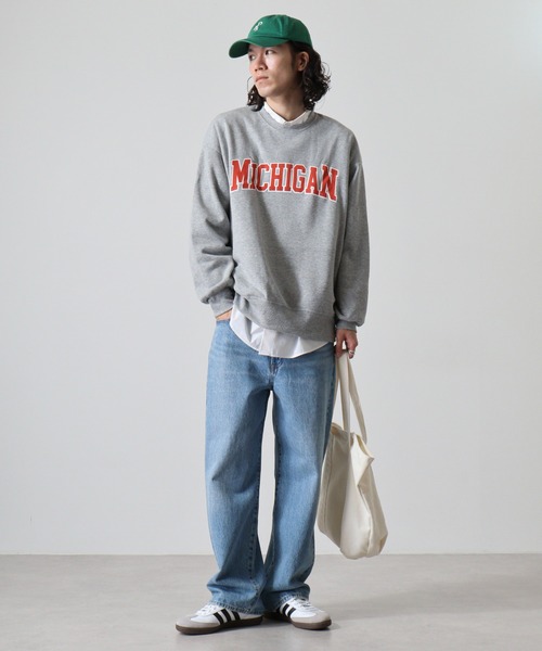 FUNALIVE(ファンアライブ)の「Front logo & back print crew neck sweatshirt / フロントロゴ&バックプリント 裏起毛クルーネックスウェット unisex(スウェット・メンズ・ブラック/グレー系その他/ブラック系その他2/オフホワイト/ブラック系その他/ホワイト系その他/チャコール/杢グレー/ダークグリーン・L/XL/M)」の19枚目の写真