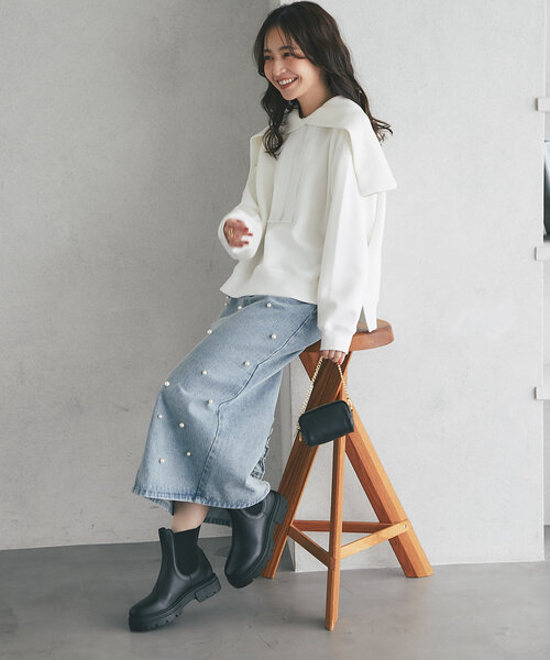 La boutique BonBon（ラブティックボンボン）の「【レメ】チェルシーブーツ（ブーツ・レディース・ブラック・36/37/38）」の9枚目の写真