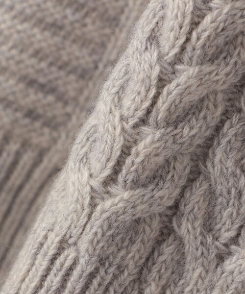 SHIPS any(シップス エニィ)の「SHIPS any:〈手洗い可能〉アラン / ガーター 編み リラックス クルーネック ニット◇(ニット/セーター・メンズ・レッド系/ライトグレー/ライム/ダークグレー/ネイビー・SMALL/MEDIUM/LARGE/X-LARGE)」の6枚目の写真