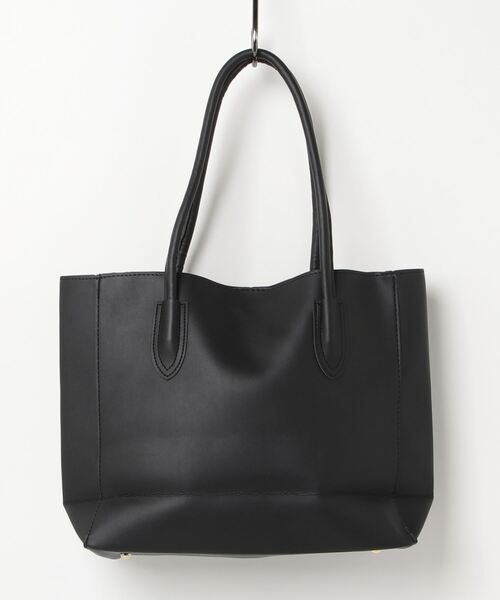 CALIFORNIA OUTFITTERS（カリフォルニア アウトフィッターズ）の「3-9B13 PUレザー シンプルトートバッグ（トートバッグ・レディース・ブラック/キャメル・ONESIZE）」の8枚目の写真