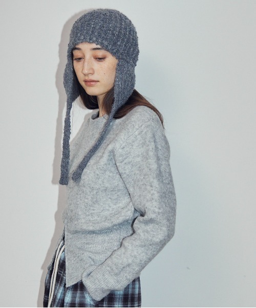 MOCOA'S(モコアズ)の「裾スリットニットプルオーバー(ニット/セーター・レディース・ブラウン/ナチュラル/グレー・FREE)」の22枚目の写真