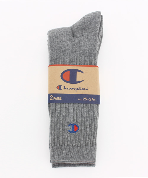 Champion（チャンピオン）の「2足1セット メンズ チャンピオン ソックス Champion Socks CMSBG002（ソックス/靴下・メンズ・ホワイト/ブラック/グレー/チャコールグレー/レッド/ブルー・MEDIUM）」の7枚目の写真