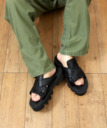 PADRONE（パドローネ）の「PADRONE パドローネ / CS MULTI STRAP SANDALS チャンキーソールマルチストラップサンダル / PU2308-3207（サンダル）」