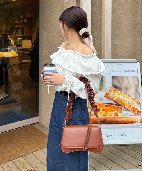 セール】オフショルダー フリル ブラウス（シャツ/ブラウス