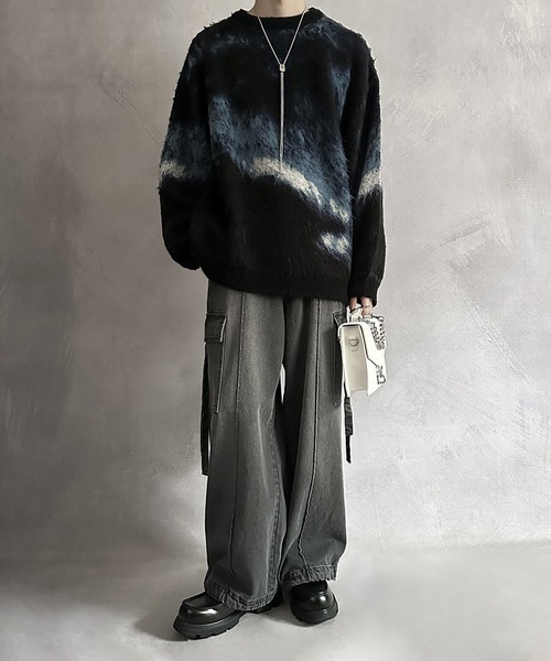 SERACE(セラス)の「【SERACE】Metal chain 3way square shoulder bag / メタルチェーン3wayスクエアショルダーバッグ(ショルダーバッグ・メンズ・ホワイト/ブラック/チャコールグレー/グレー・FREE)」の10枚目の写真