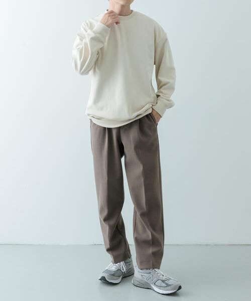 ITEMS URBANRESEARCH（アイテムズ アーバンリサーチ）の「裏フリース F.S. プルオーバー（スウェット・メンズ・ブラック/オフホワイト/カーキ/ネイビー・LARGE/MEDIUM）」の7枚目の写真