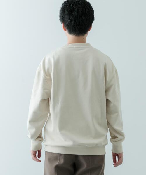 ITEMS URBANRESEARCH（アイテムズ アーバンリサーチ）の「裏フリース F.S. プルオーバー（スウェット・メンズ・ブラック/オフホワイト/カーキ/ネイビー・LARGE/MEDIUM）」の10枚目の写真