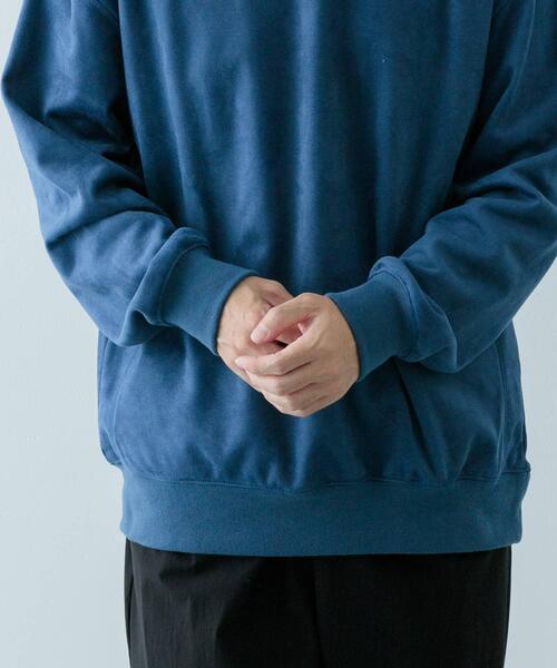 ITEMS URBANRESEARCH（アイテムズ アーバンリサーチ）の「裏フリース F.S. プルオーバー（スウェット・メンズ・ブラック/オフホワイト/カーキ/ネイビー・LARGE/MEDIUM）」の17枚目の写真