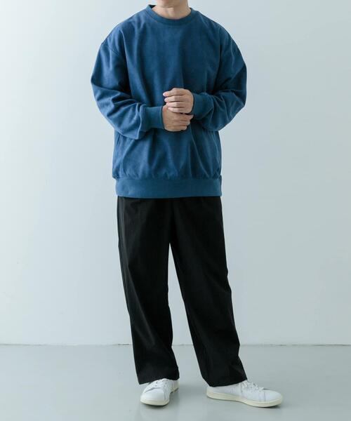 ITEMS URBANRESEARCH（アイテムズ アーバンリサーチ）の「裏フリース F.S. プルオーバー（スウェット・メンズ・ブラック/オフホワイト/カーキ/ネイビー・LARGE/MEDIUM）」の19枚目の写真