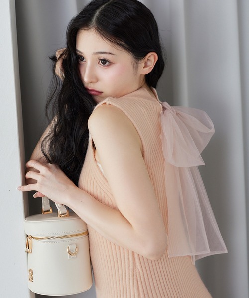 セール】2枚セットバックリボンニットワンピース（ワンピース）｜one