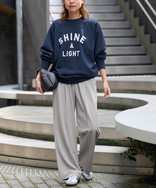 JOURNAL STANDARD relume(ジャーナルスタンダード レリューム)の「《追加2》スムースフレアタックパンツ(スラックス・レディース・チャコールグレー/ライトグレー/ネイビー・36/38)」の9枚目の写真