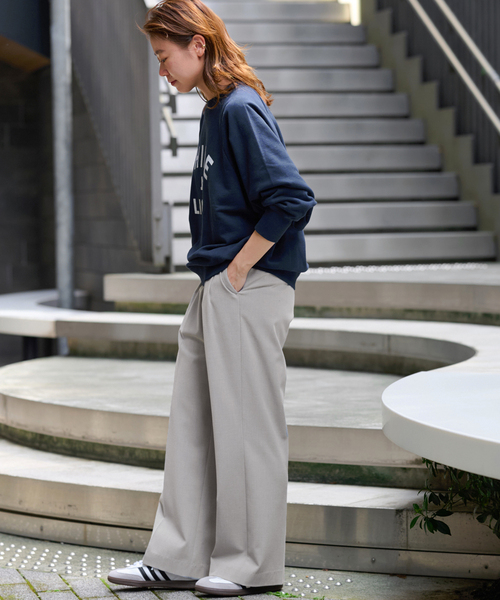 新品 JOURNAL STANDARD relume スムースフレアタックパンツ 追加/一部WEB限定/新色》スムースフレアタックパンツ