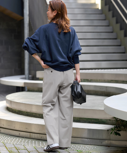 新品 JOURNAL STANDARD relume スムースフレアタックパンツ 追加/一部WEB限定/新色》スムースフレアタックパンツ