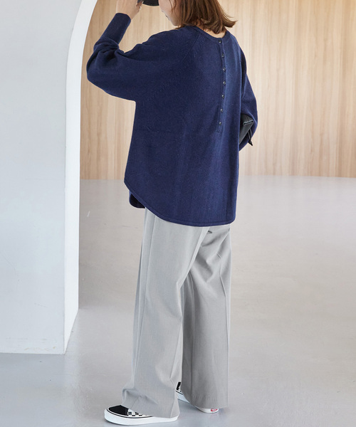 JOURNAL STANDARD relume(ジャーナルスタンダード レリューム)の「《追加2》スムースフレアタックパンツ(スラックス・レディース・チャコールグレー/ライトグレー/ネイビー・36/38)」の16枚目の写真