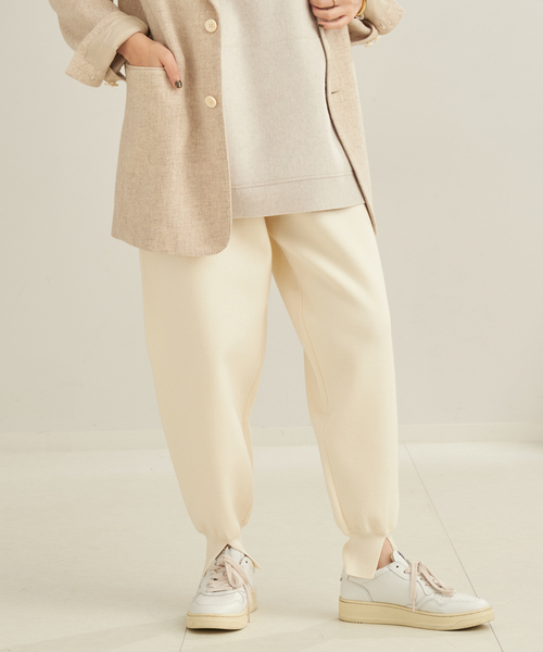 PROTAGONISTA（プロタゴニスタ）の「PROTAGONISTA/プロタゴニスタ 別注 WL KNIT JERSEY パンツ（スラックス・レディース・ブラック/モカ・FREE）」の21枚目の写真