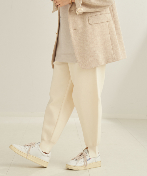 PROTAGONISTA（プロタゴニスタ）の「PROTAGONISTA/プロタゴニスタ 別注 WL KNIT JERSEY パンツ（スラックス・レディース・ブラック/モカ・FREE）」の22枚目の写真