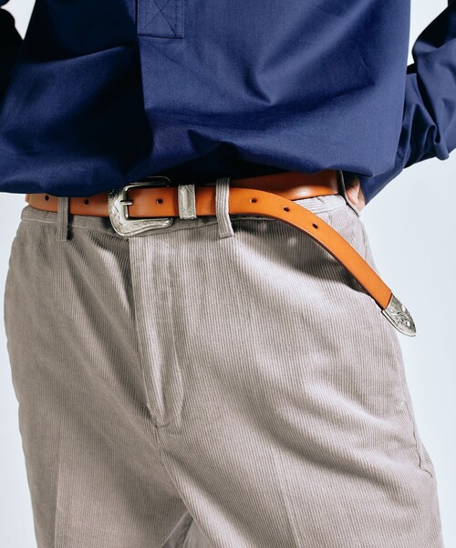 SHIPS（シップス）の「【WEB限定】SHIPS: ワンサイズフィット レザー ウエスタン ベルト（ベルト・メンズ・ブラック/キャメル/ブラウン・ONE SIZE）」の3枚目の写真