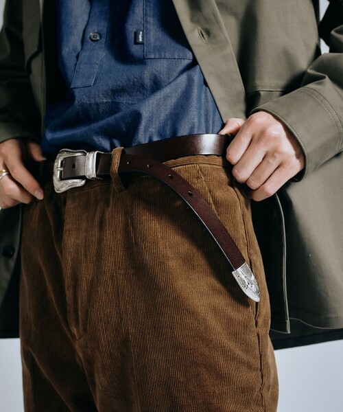 SHIPS（シップス）の「【WEB限定】SHIPS: ワンサイズフィット レザー ウエスタン ベルト（ベルト・メンズ・ブラック/キャメル/ブラウン・ONE SIZE）」の7枚目の写真