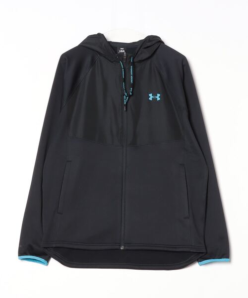 UNDER ARMOUR（アンダーアーマー）の「アンダーアーマー  UAアーマーフリース マックス フルジップ フーディー（スウェット・メンズ・ブラック/ネイビー/ライトグレー・S/M/L/LL/3L）」の2枚目の写真
