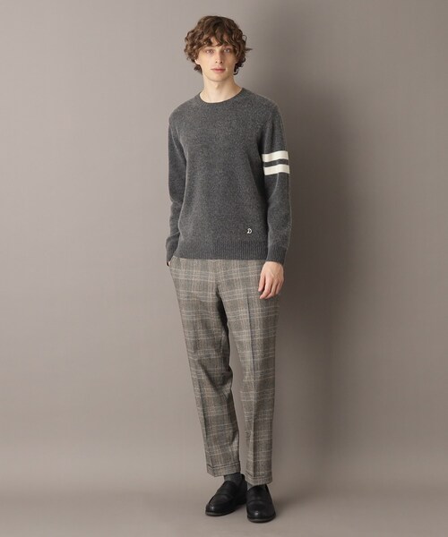 DRESSTERIOR（ドレステリア）の「ラムウール混クルーネックニット（ニット/セーター・メンズ・グリーン/ベージュ/ダークグレー/レッド系1・90/92/91）」の19枚目の写真