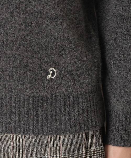 DRESSTERIOR（ドレステリア）の「ラムウール混クルーネックニット（ニット/セーター・メンズ・グリーン/ベージュ/ダークグレー/レッド系1・90/92/91）」の22枚目の写真