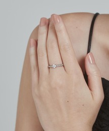 ciite' surgical stainless（シーテサージカルステンレス）の「【 金属アレルギー対応 】  ツイストビジューリング サージカルステンレス （リング）」