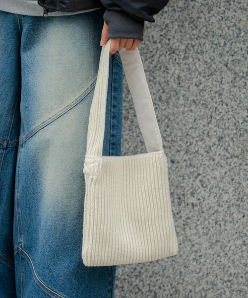 セール】ニットスクエアバッグ（トートバッグ）｜SENSE OF PLACE by
