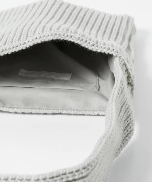 SENSE OF PLACE by URBAN RESEARCH（センスオブプレイスバイアーバンリサーチ）の「ニットスクエアバッグ（トートバッグ・メンズ・ブラック/アイボリー/ブルー/ライトグレー・ONE）」の15枚目の写真