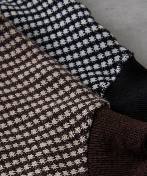 riziere（リジェール）の「ブロックチェックハイネックニットソートップス（ニット/セーター・キッズ・ブラウン/ブラック・150/140/130/120/110/100/90）」の20枚目の写真