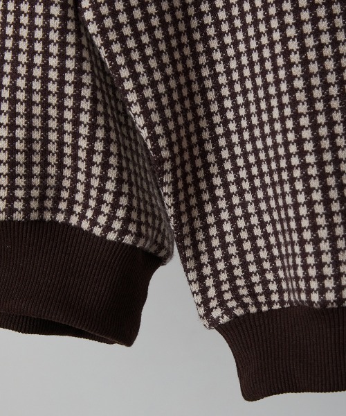 riziere（リジェール）の「ブロックチェックハイネックニットソートップス（ニット/セーター・キッズ・ブラウン/ブラック・150/140/130/120/110/100/90）」の19枚目の写真