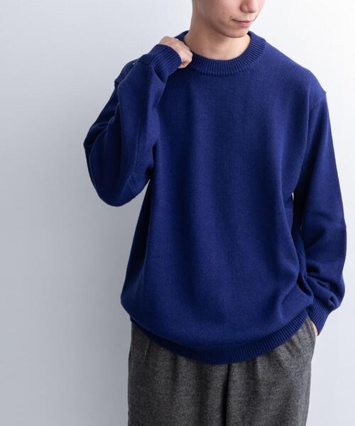 FORK&SPOON(フォークアンドスプーン)の「FORK&SPOON モックネックニットプルオーバー(ニット/セーター・メンズ・ブルー/チャコールグレー/グレー・4/5)」の16枚目の写真
