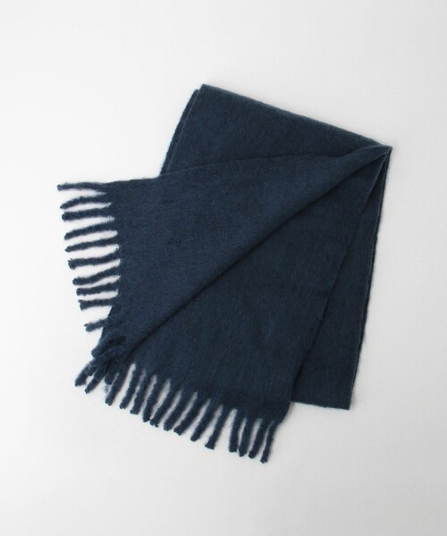 green label relaxing（グリーンレーベルリラクシング）の「GLR ブラッシュド マフラー（マフラー・メンズ・オレンジ/ダークグレー/ネイビー/ブラック・FREE）」の4枚目の写真