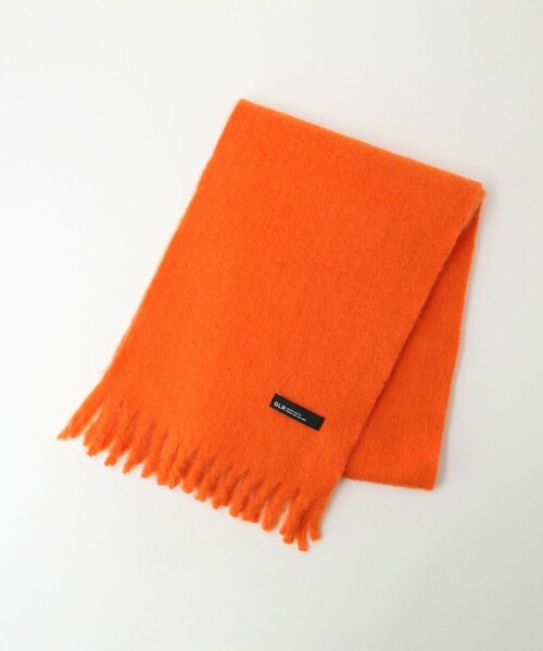 green label relaxing（グリーンレーベルリラクシング）の「GLR ブラッシュド マフラー（マフラー・メンズ・オレンジ/ダークグレー/ネイビー/ブラック・FREE）」の5枚目の写真