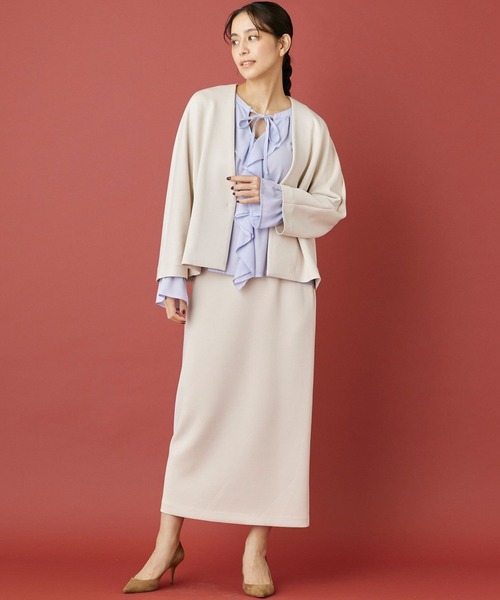 ダンボールニット タイトスカート【セットアップ対応】（スカート）｜INED CLARO（イネドクラロ）