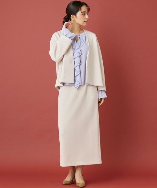 ダンボールニット タイトスカート【セットアップ対応】（スカート）｜INED CLARO（イネドクラロ）