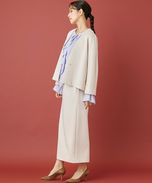 ダンボールニット タイトスカート【セットアップ対応】（スカート）｜INED CLARO（イネドクラロ）