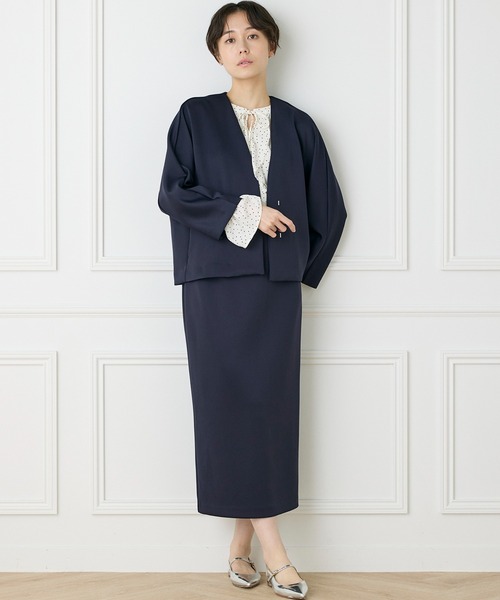 ダンボールニット タイトスカート【セットアップ対応】（スカート）｜INED CLARO（イネドクラロ）