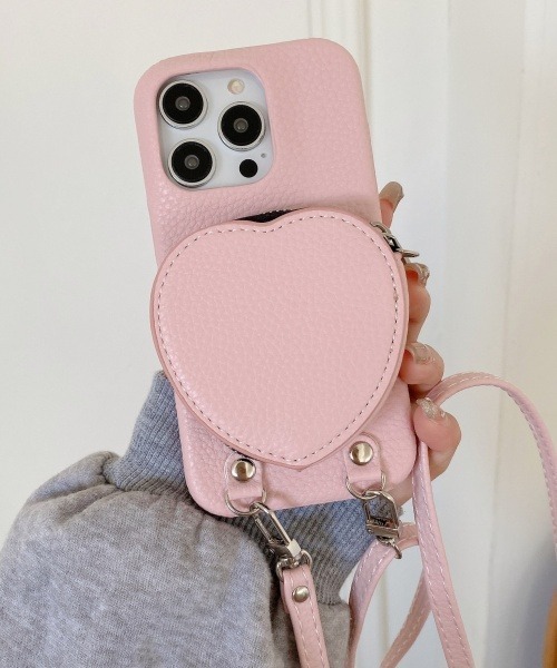 iPhone15Pro / black 【dress HEART 】 (発送はご注文から3営業