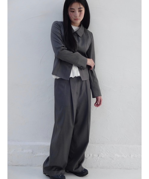 新品　FRKM pleats wide slacks プリーツ　ワイドスラックス FRKM pleats wide slacks プリーツ ワイドスラックス - メルカリ