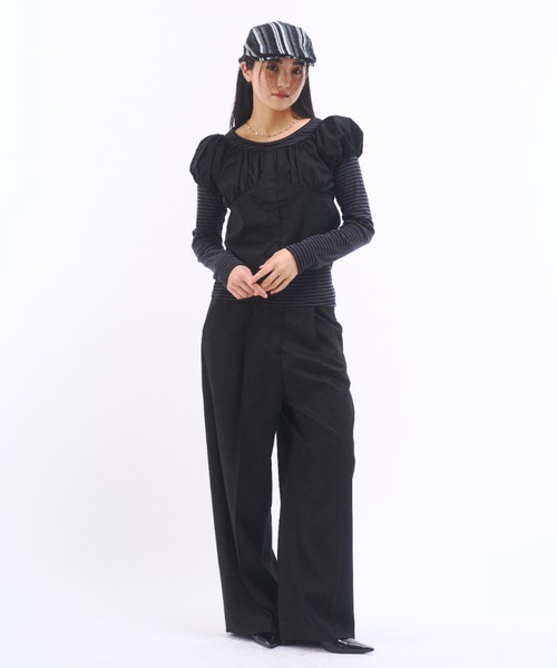 archive WIDE BLACK SLACKS ワイドスラックス　極太 セール】WIDE SLACKS / ワイドスラックス（スーツパンツ