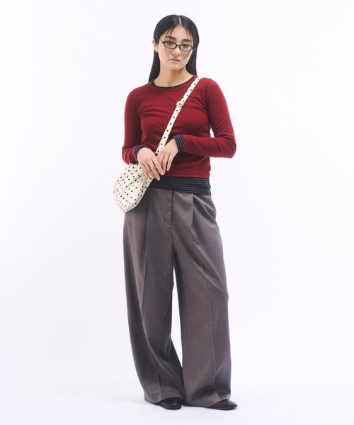 Jaded london wide slacks ワイドスラックス W32 Adoon plain スラックス ASSORTED 2 TUCK WIDE SLACKS