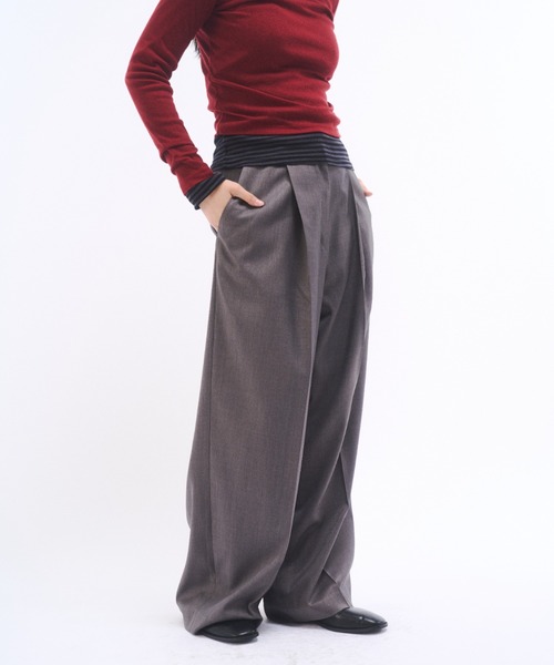archive WIDE BLACK SLACKS ワイドスラックス　極太 セール】WIDE SLACKS / ワイドスラックス（スーツパンツ