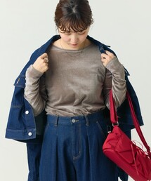 限定展開　シアー フロッキー クルーネック プルオーバー