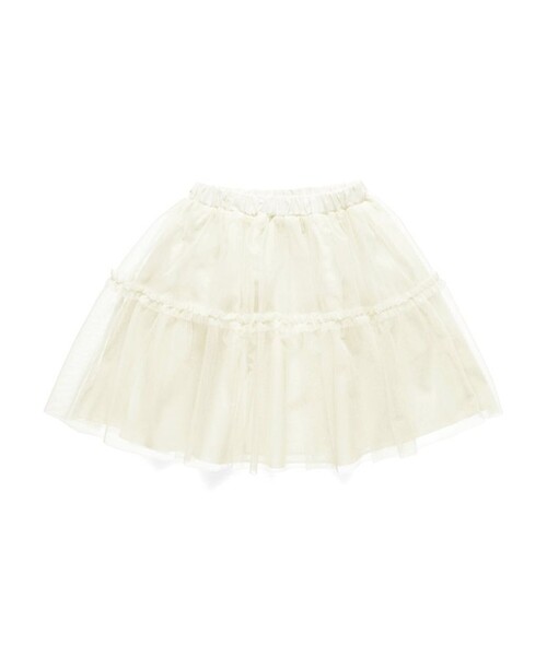 BRANSHES(ブランシェス)の「チュールスカート(スカート・キッズ・アイボリー/ピンク・S/M/L)」の3枚目の写真