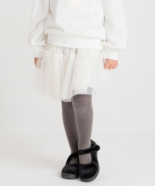 BRANSHES(ブランシェス)の「チュールスカート(スカート・キッズ・アイボリー/ピンク・S/M/L)」の6枚目の写真