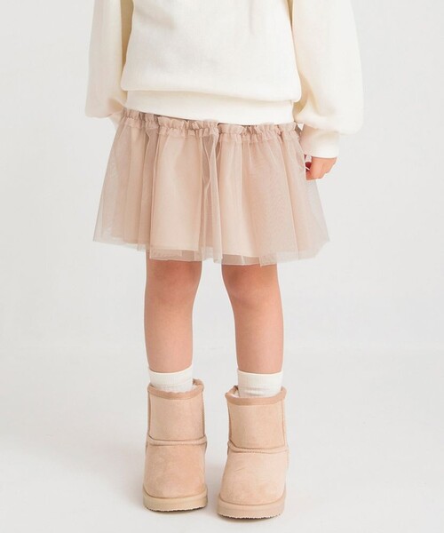 BRANSHES(ブランシェス)の「チュールスカート(スカート・キッズ・アイボリー/ピンク・S/M/L)」の12枚目の写真